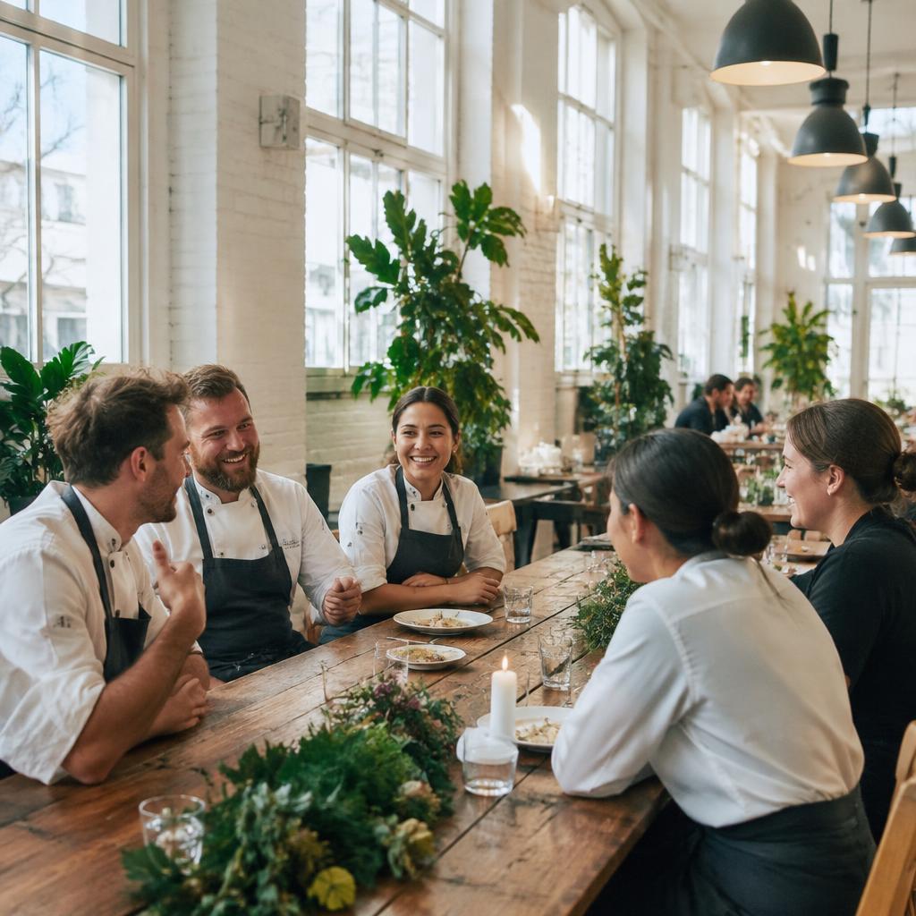 Küche und Service im Austausch